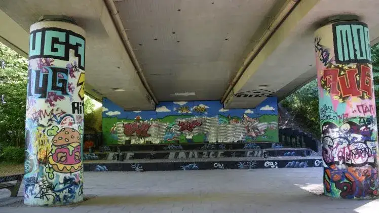 Legale Graffiti Murals Stadtverschönerung