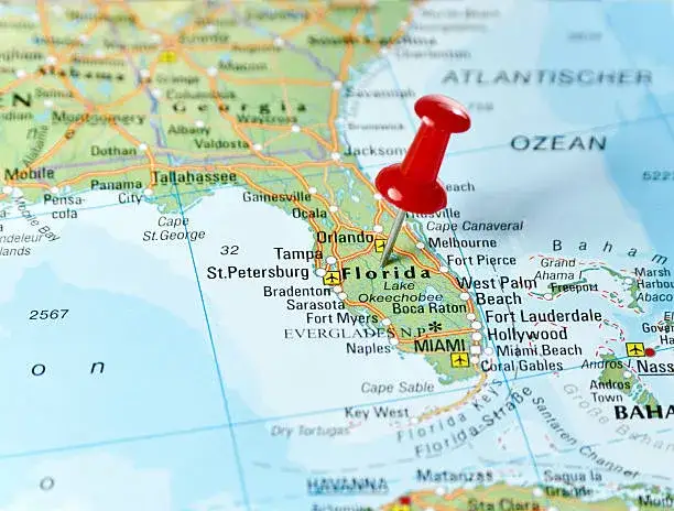 Mapa Miami Floryda USA