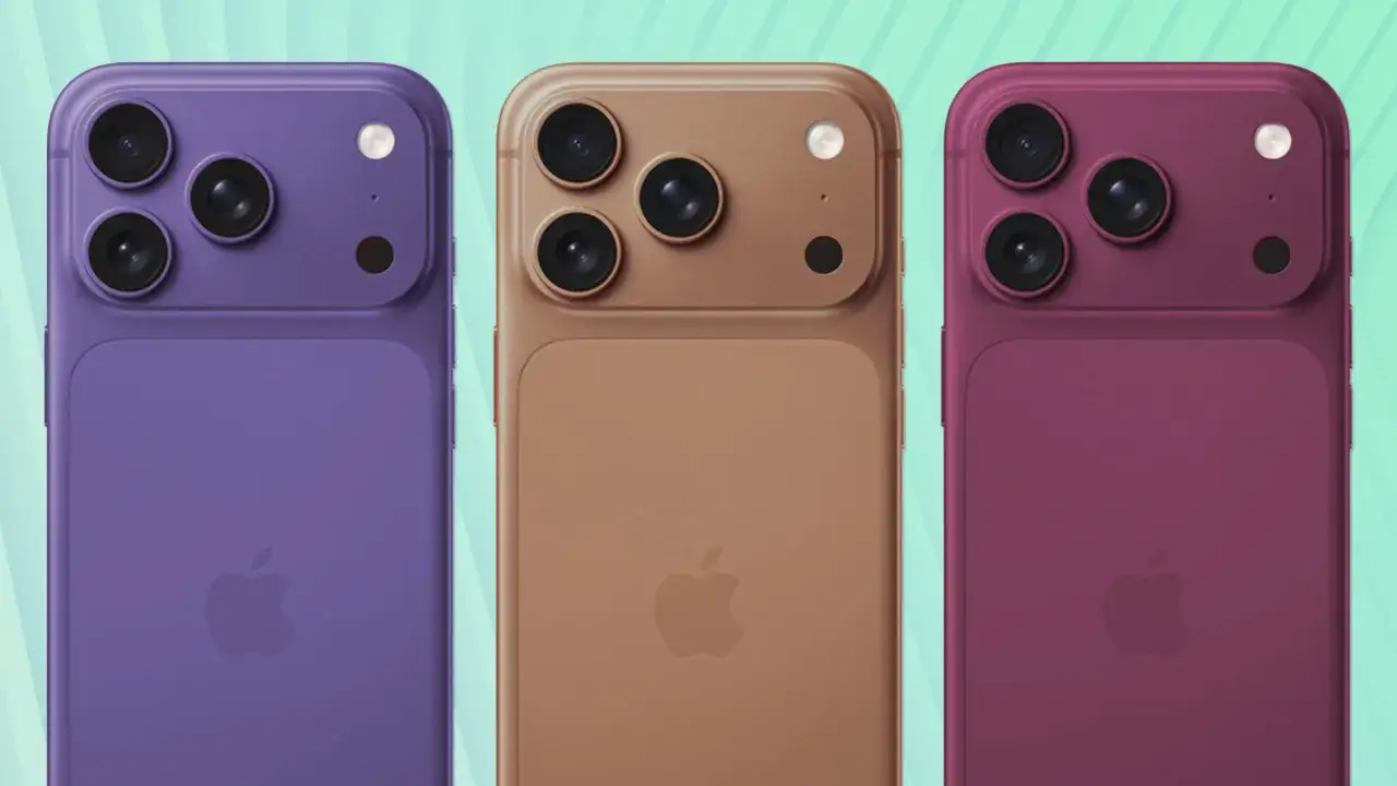 Trzy nowe modele iPhone'ów w kolorach fioletowym, złotym i bordowym. Kiedy premiera iPhone 18?