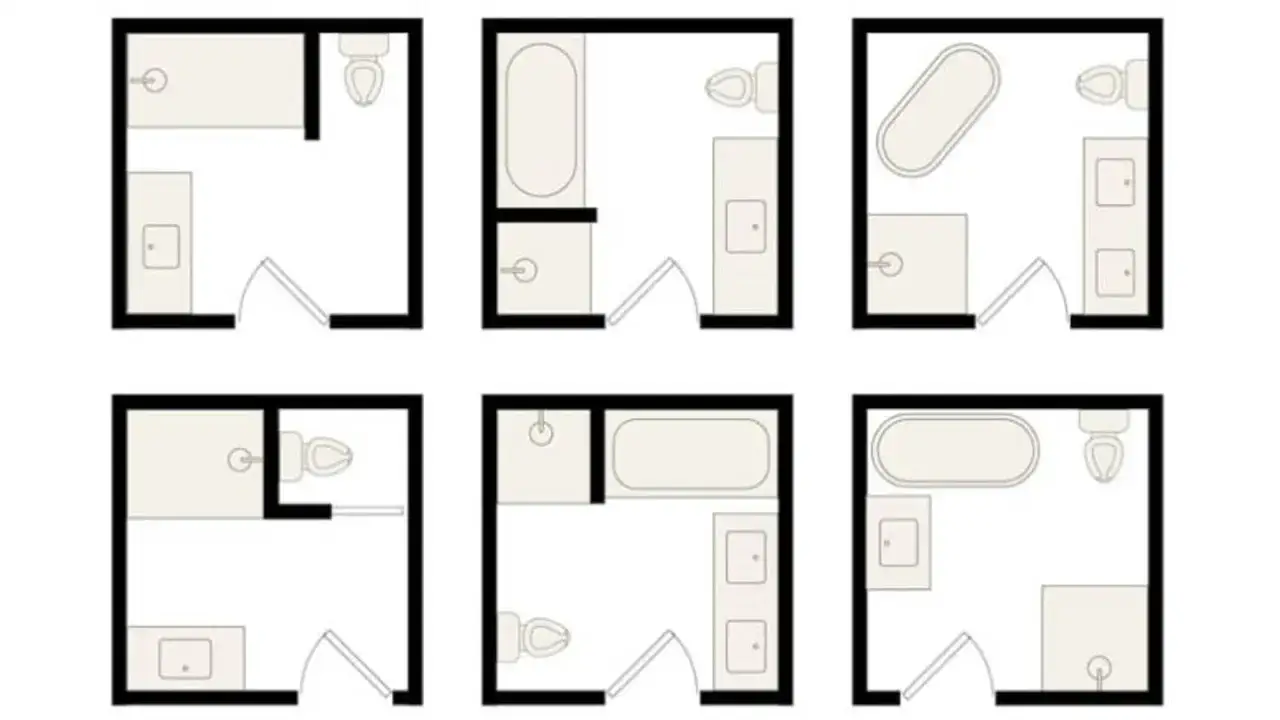 Sex olika badrumsplaner för att inspirera din renovering.