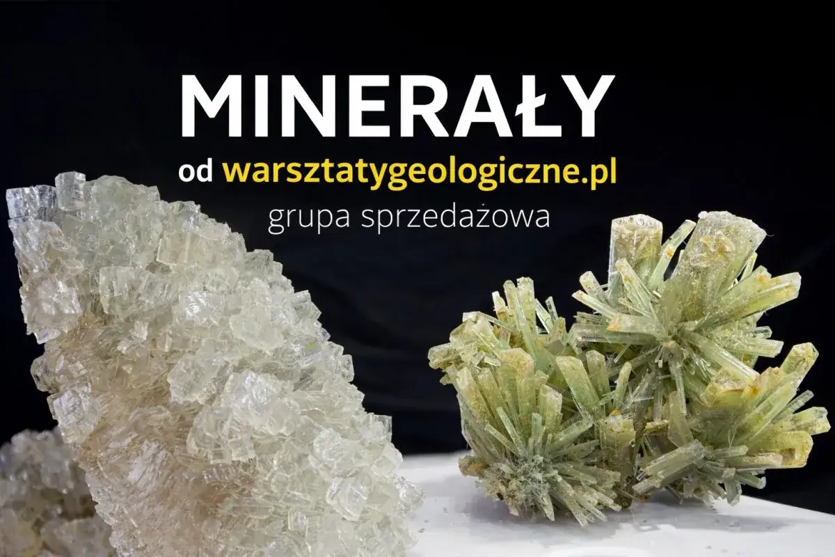 Dwa piękne okazy minerał&oacute;w: biały, krystaliczny i zielony, igiełkowy. Co to za kamień?