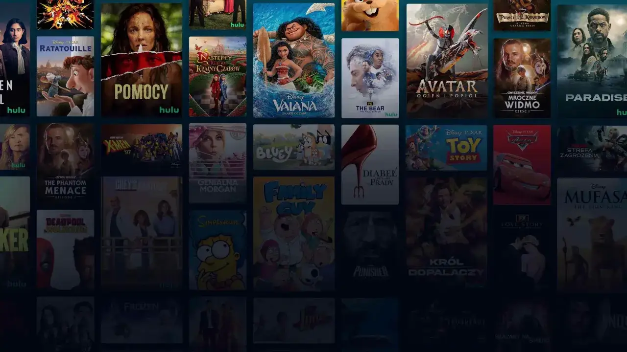 Ekran Hulu z filmami i serialami, jak