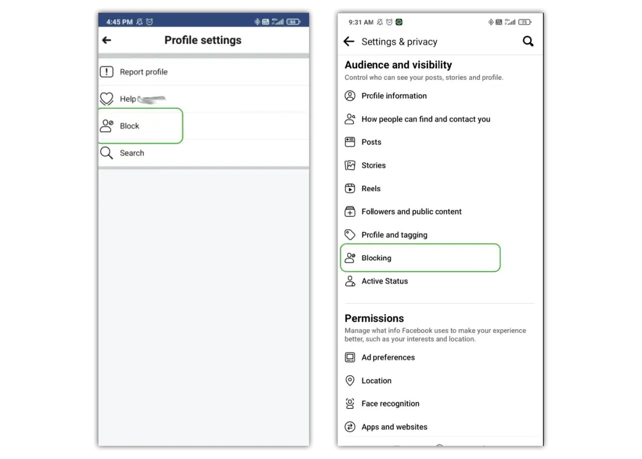 Ustawienia prywatności Facebooka: opcja
