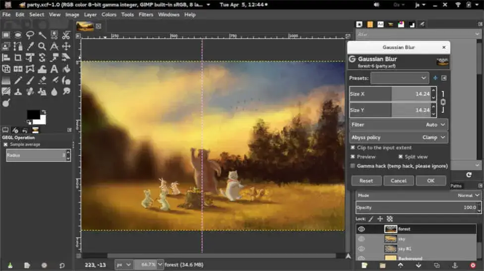 Porównanie interfejsów Canva, Word i GIMP