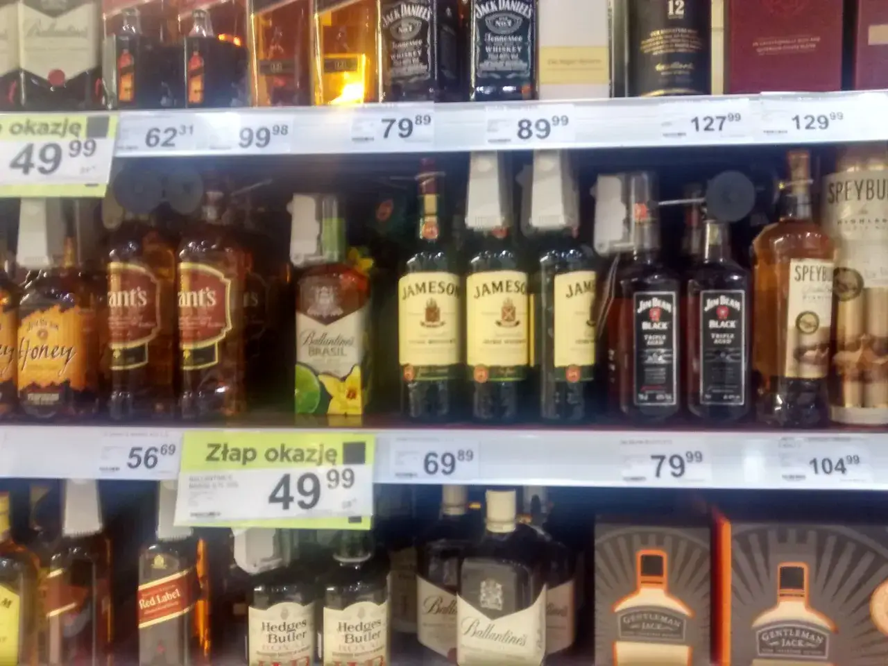 różne rodzaje whisky do drinków