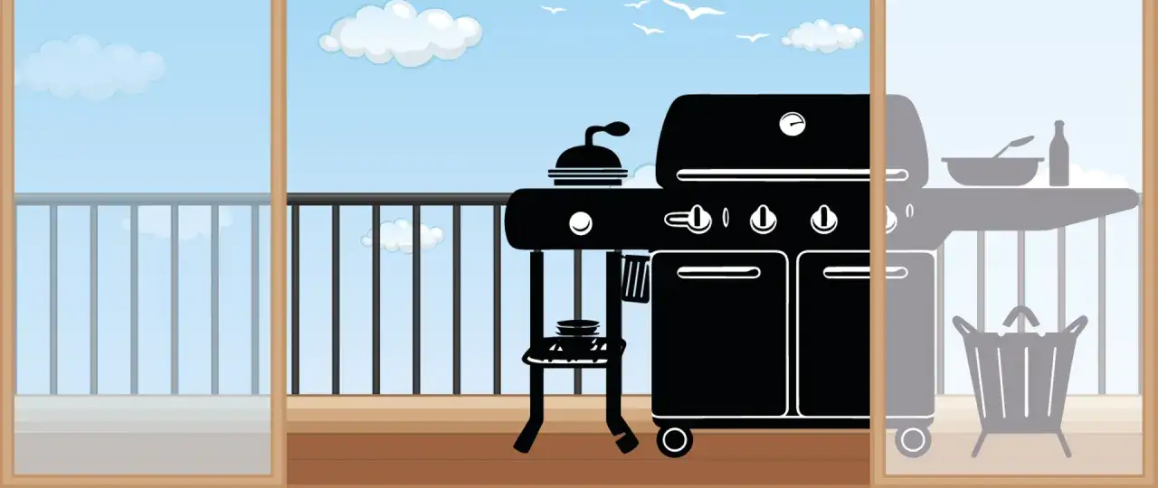 Grill na balkonie, idealny na letnie wieczory. Czy można robić grilla na balkonie? Tak, jeśli jest bezpieczny i zgodny z przepisami.