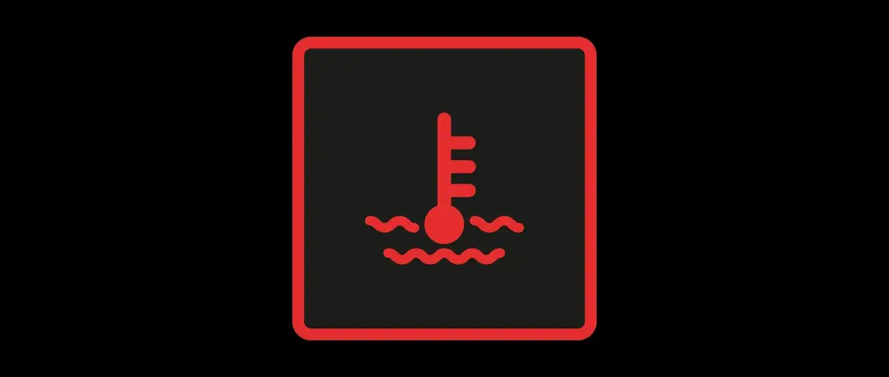 Voyant de surchauffe moteur sur tableau de bord