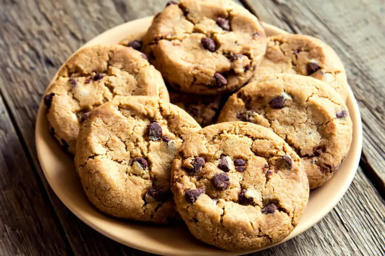 Une assiette de cookies aux pépites de chocolat, parfaits pour comprendre pourquoi mes cookies sont mous.