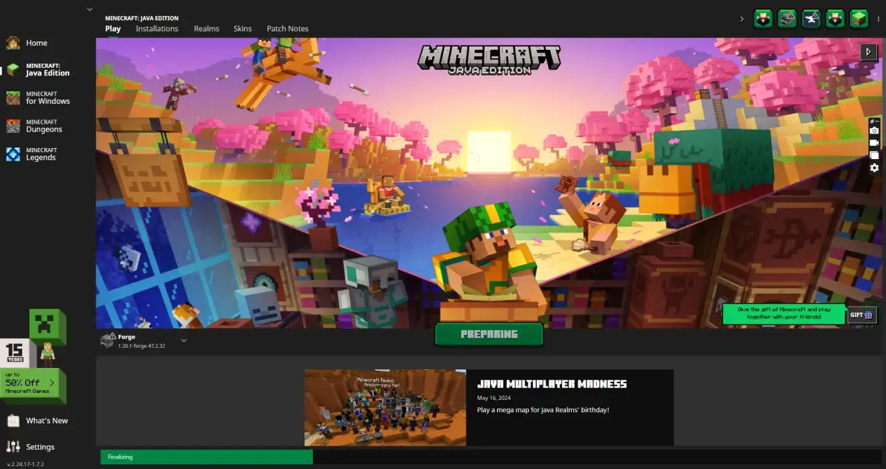 Instalacja modów Minecraft Java