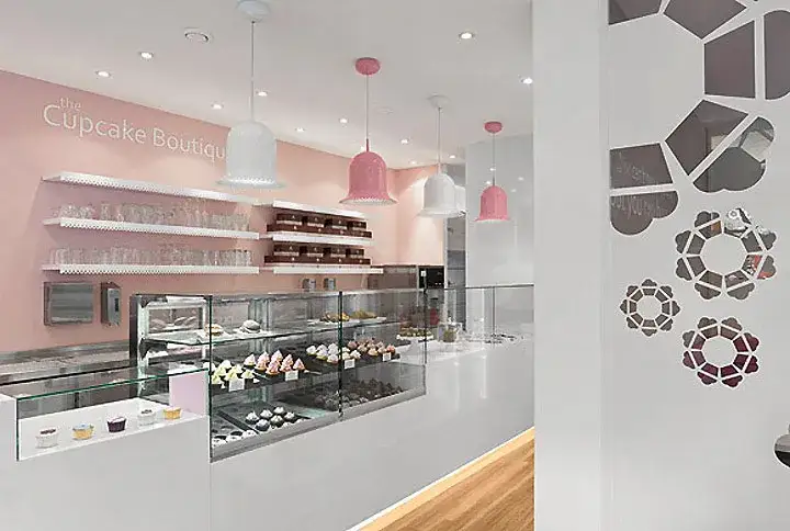 Spezialisierte Dessert Boutique Interieur