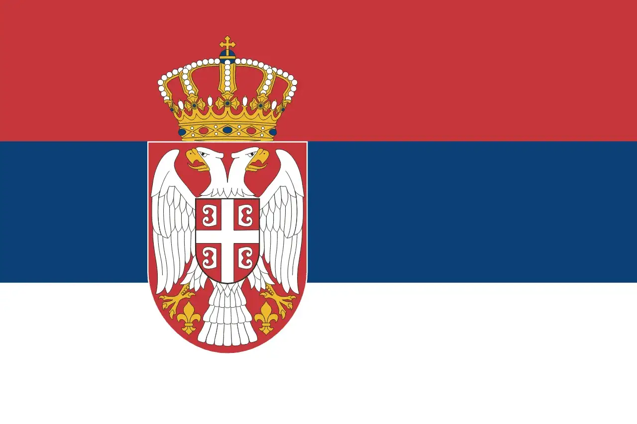 flaga Serbii wygląd