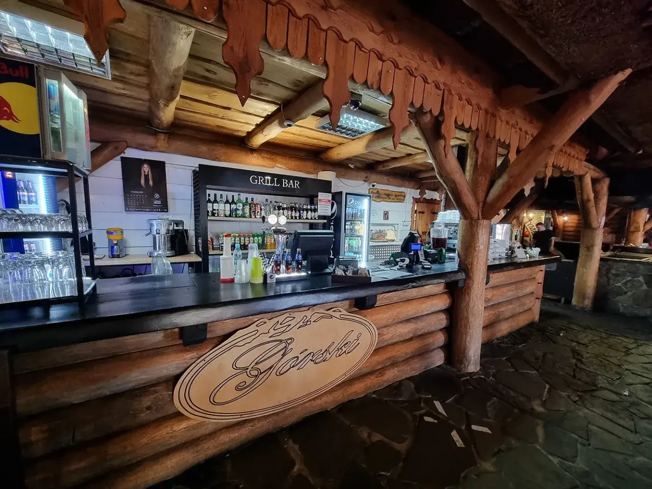 Górski grill bar atmosfera