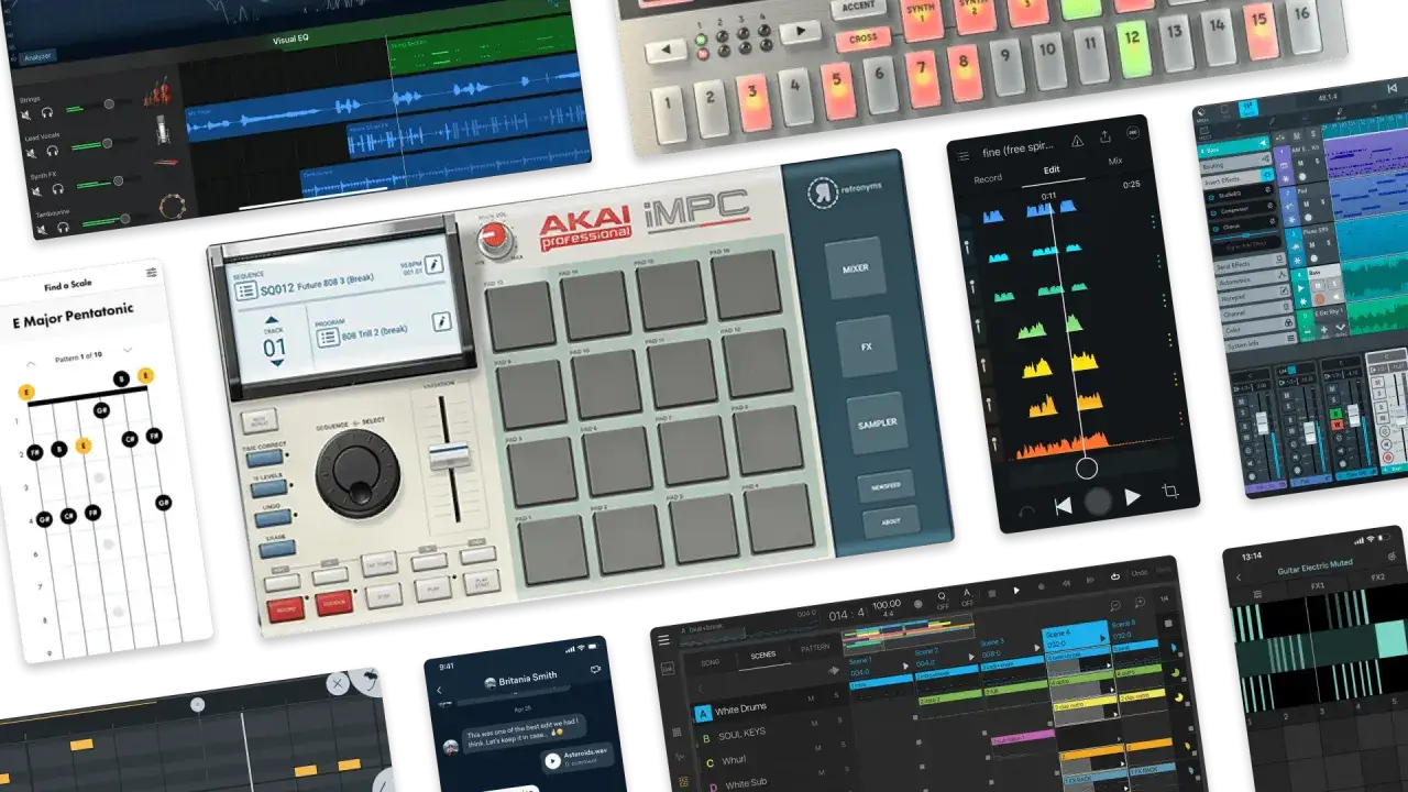 Musikproduktion auf daw android Geräten: Pads, Sequenzer, EQ und mehr.