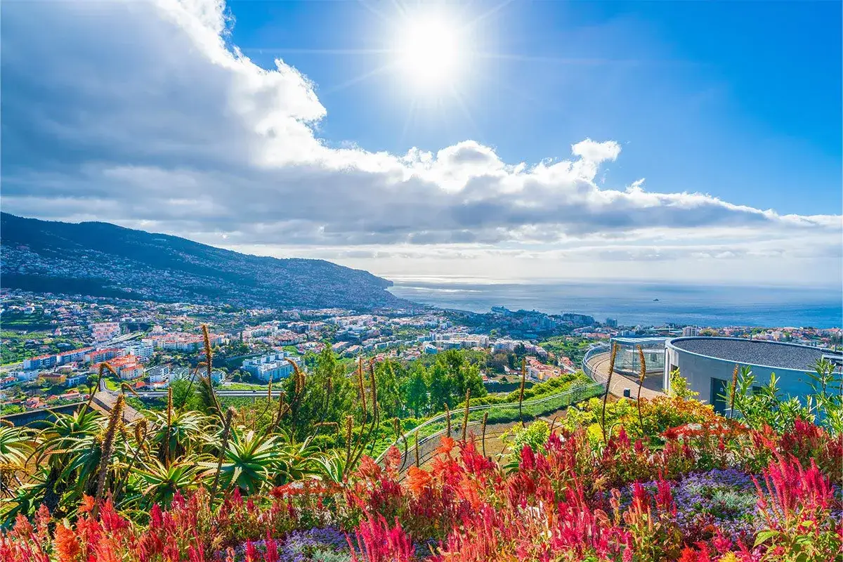 Panorama Funchal z widokiem na ocean