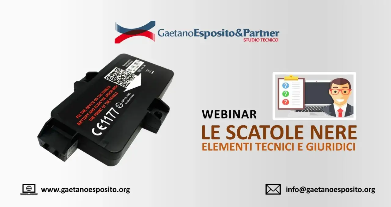 La scatola nera auto, un dispositivo tecnologico, &egrave; al centro di un webinar 