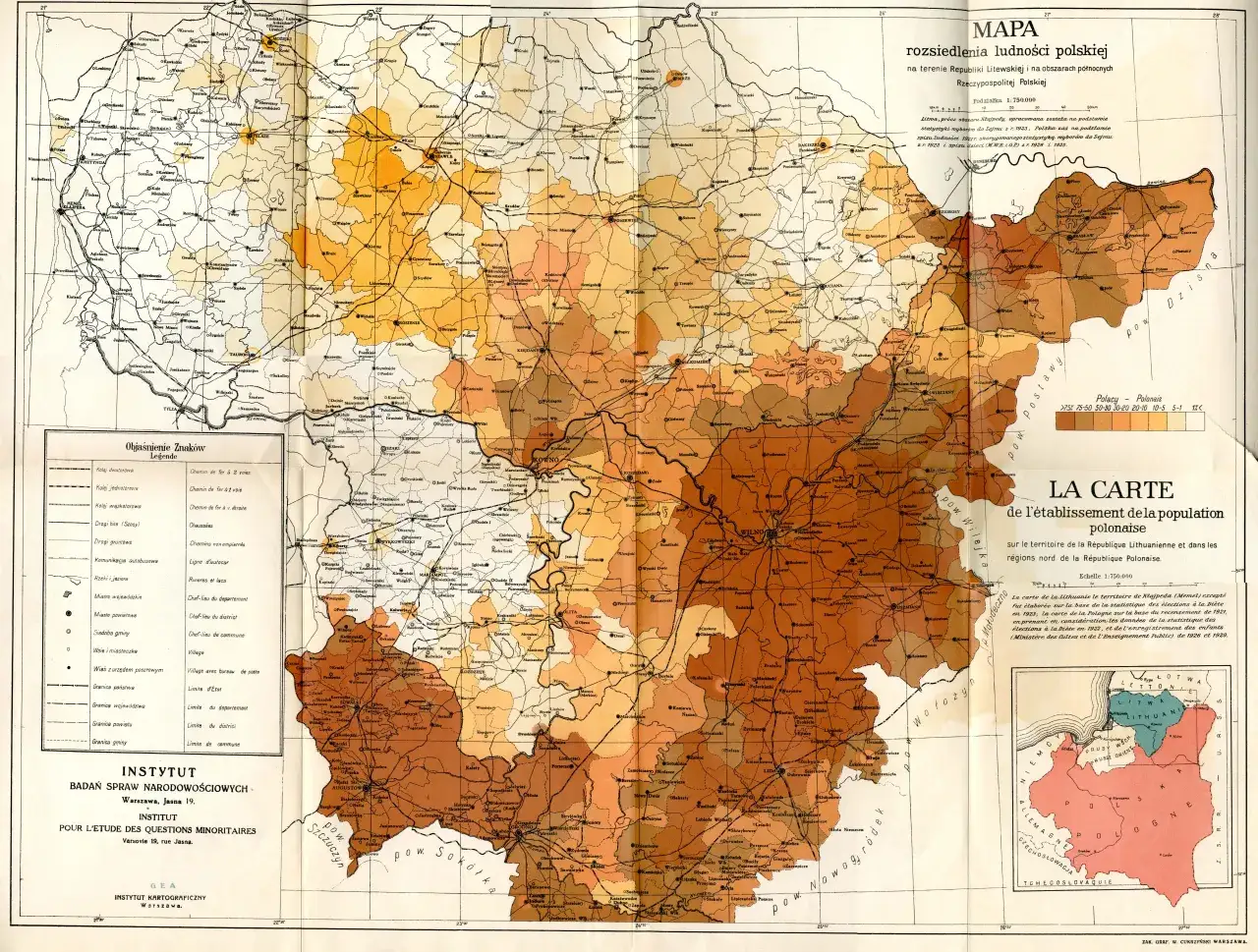 Mapa Rzeczpospolita Obojga Narodów