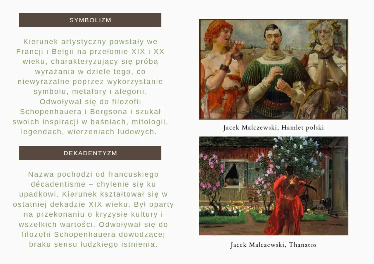 Obrazy Jacka Malczewskiego 