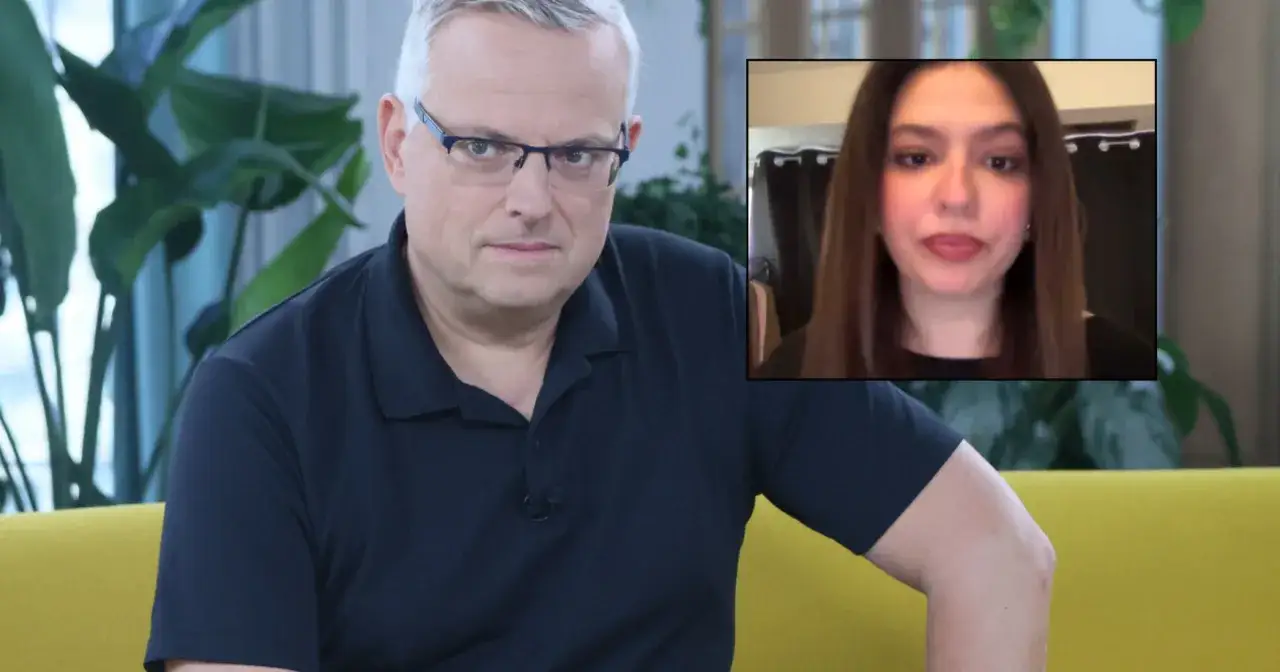 Marcin Wrona z żoną rozmawiają przez ekran.