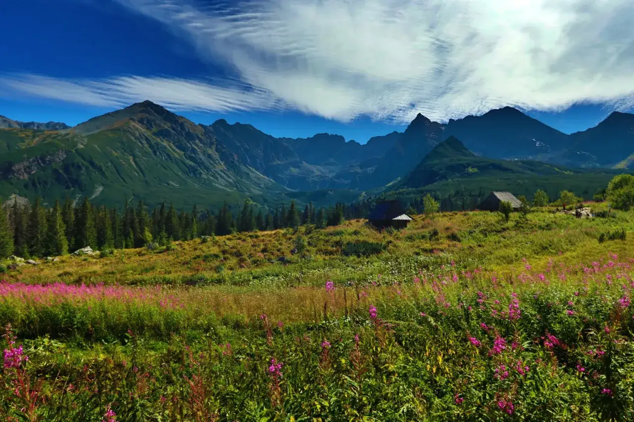 Tatry jesienią widok z góry
