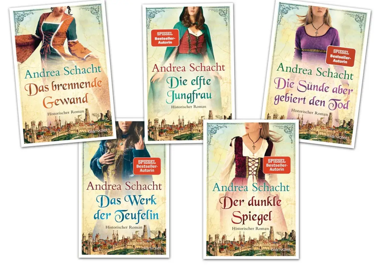 Andrea Schacht: Fünf historische Romane, darunter