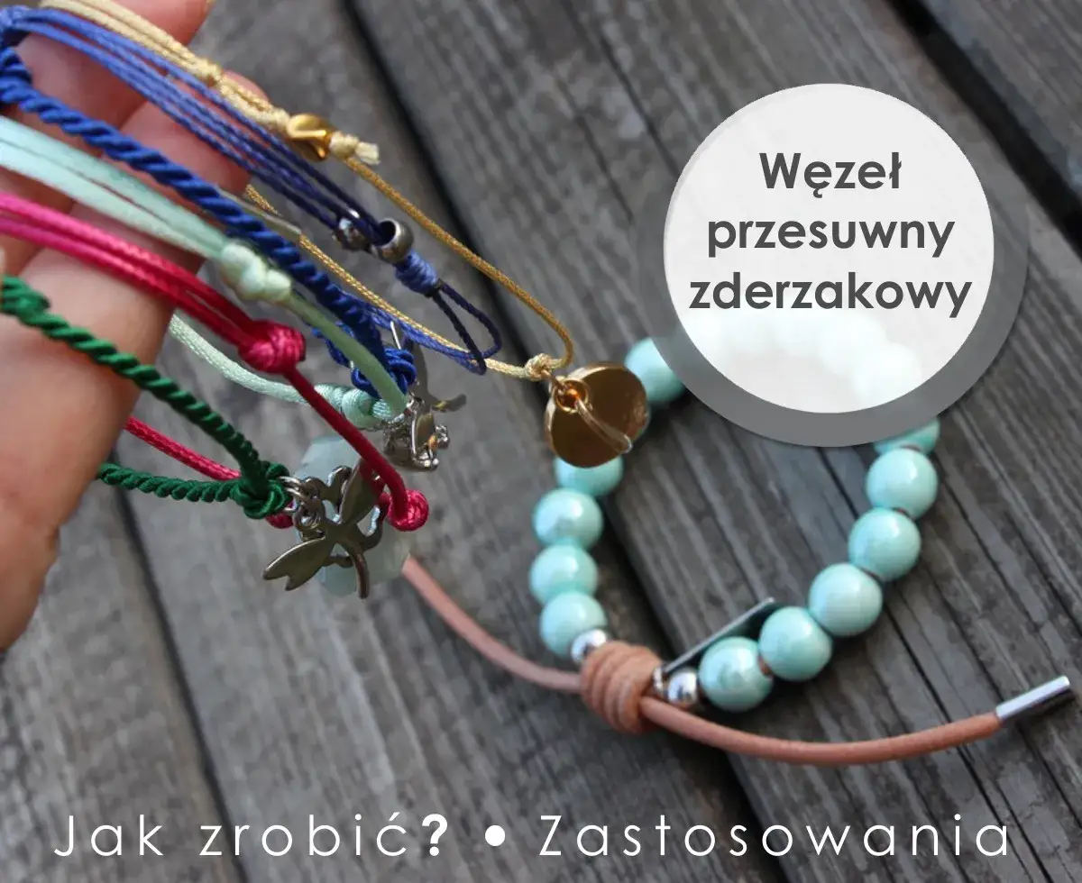 jak zrobić węzeł przesuwny makramowy schemat
