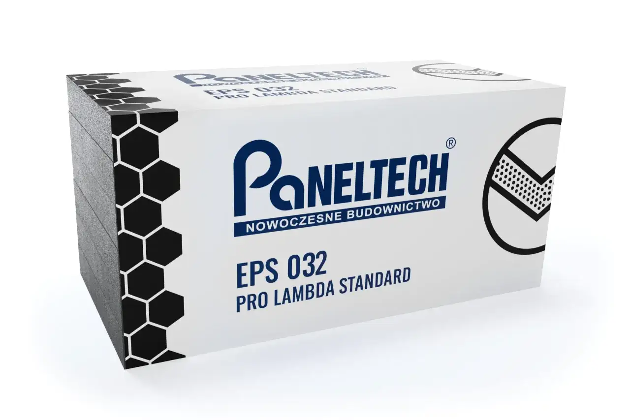 Styropian Paneltech EPS 032 Pro Lambda Standard, idealny do budowy podw&oacute;jnego muru.