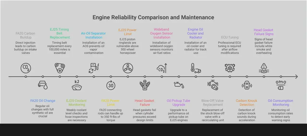 Comparativa de fiabilidad y mantenimiento de motores, incluyendo los mejores motores gasolina.