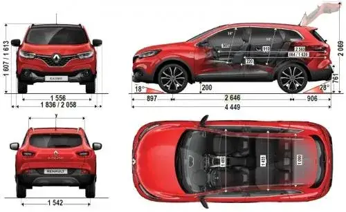 Renault Kadjar pojemność baku por&oacute;wnanie