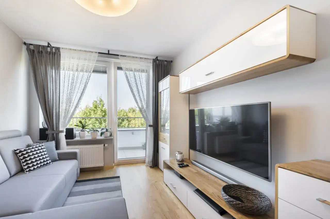 inspiracje salon w bloku mały metraż planowanie