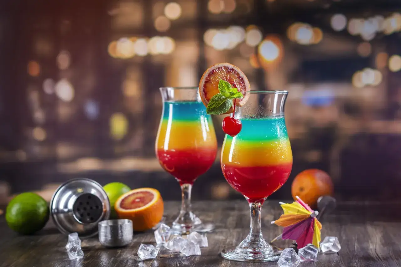 dekoracje drinków walentynkowych