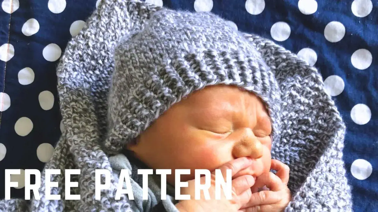 Cappellino bimba ai ferri, morbido e caldo, con spiegazioni gratuite per crearlo.