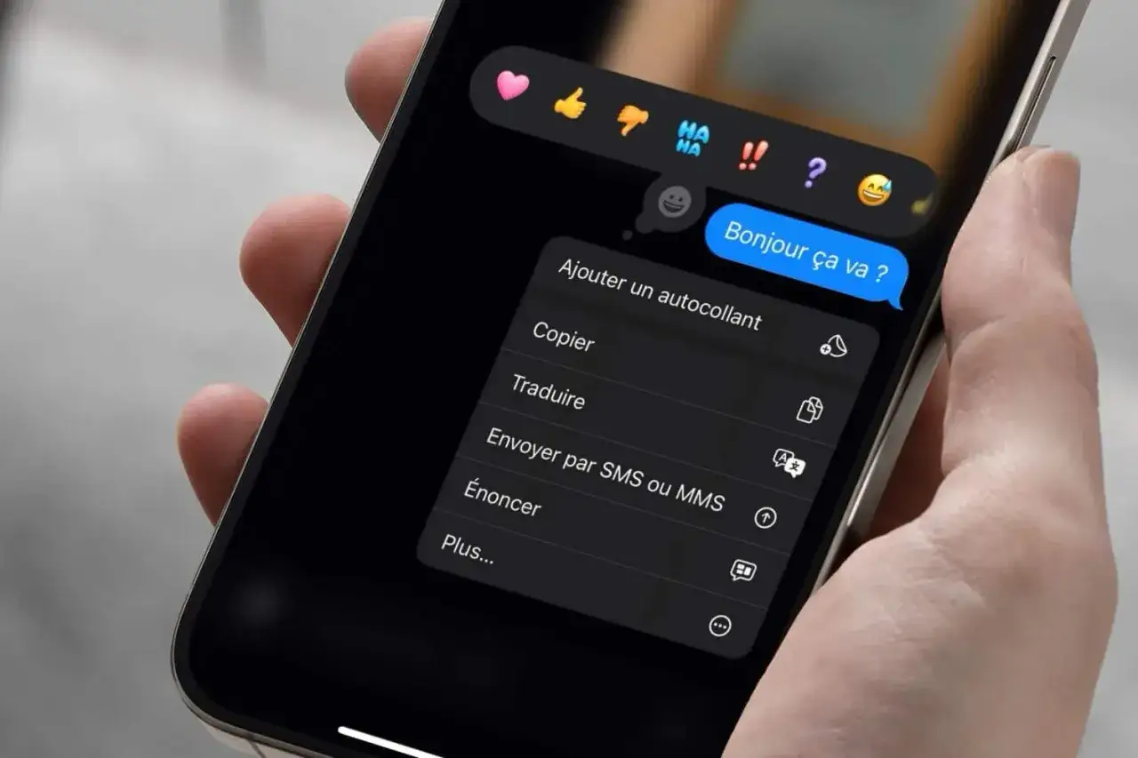 Un message iMessage ne fonctionne pas. L'&eacute;cran affiche 