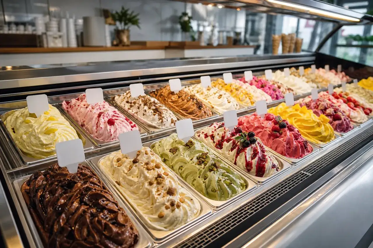 Wybieraj spośród wielu kuszących smaków lodów: czekoladowe, pistacjowe, owocowe i wiele innych. Jakie są smaki lodów, które dziś wybierzesz?