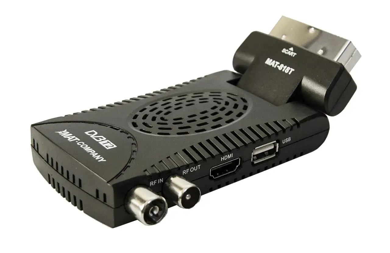 Odbiór telewizji naziemnej bez dekodera? Ten mały tuner DVB-T2 z HDMI i USB pozwoli Ci cieszyć się ulubionymi kanałami.