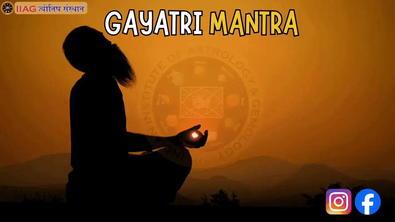 Silueta meditando al atardecer, con el texto