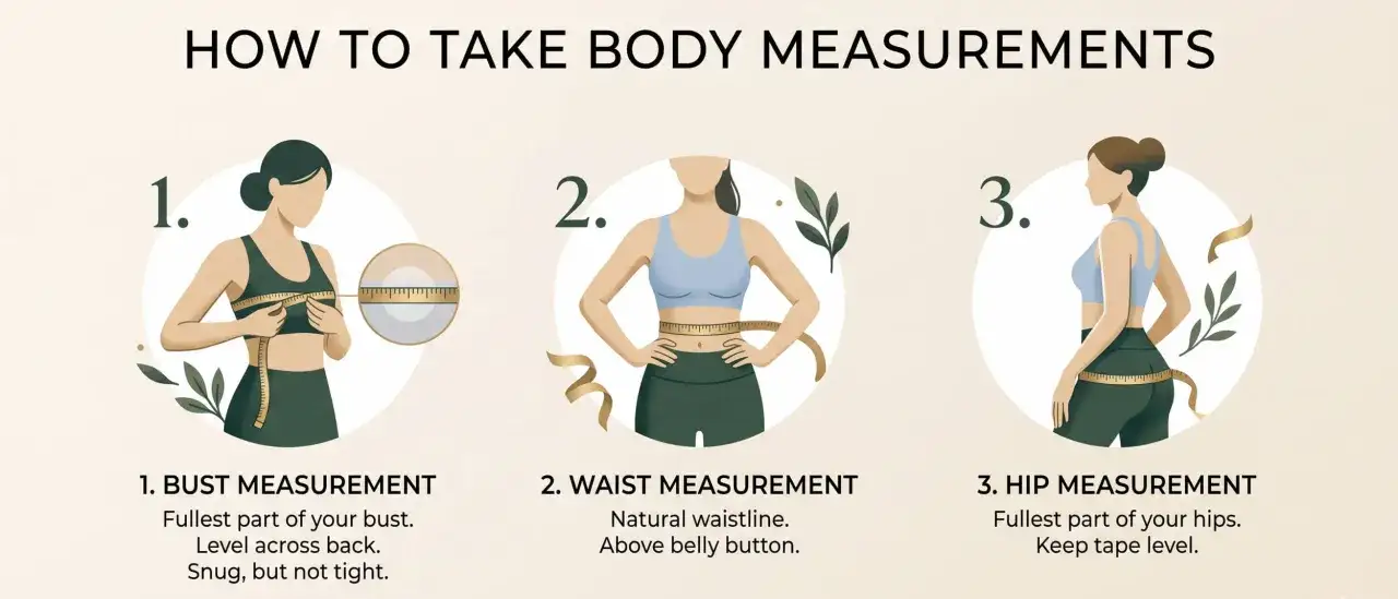 Guida su come prendere le misure del corpo: busto, vita e fianchi. Scopri che fisico ho con questi semplici passaggi.