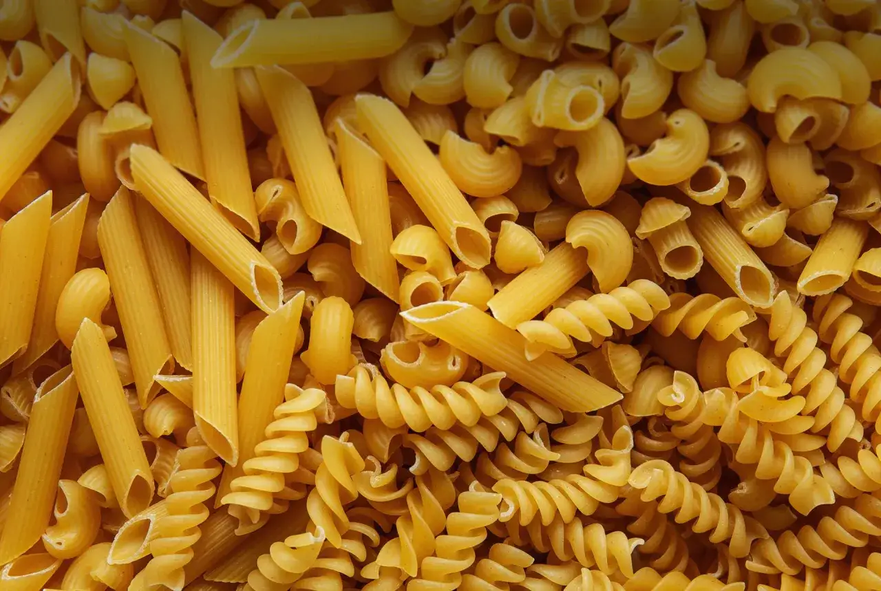 Différents types de petites pâtes pour soupe