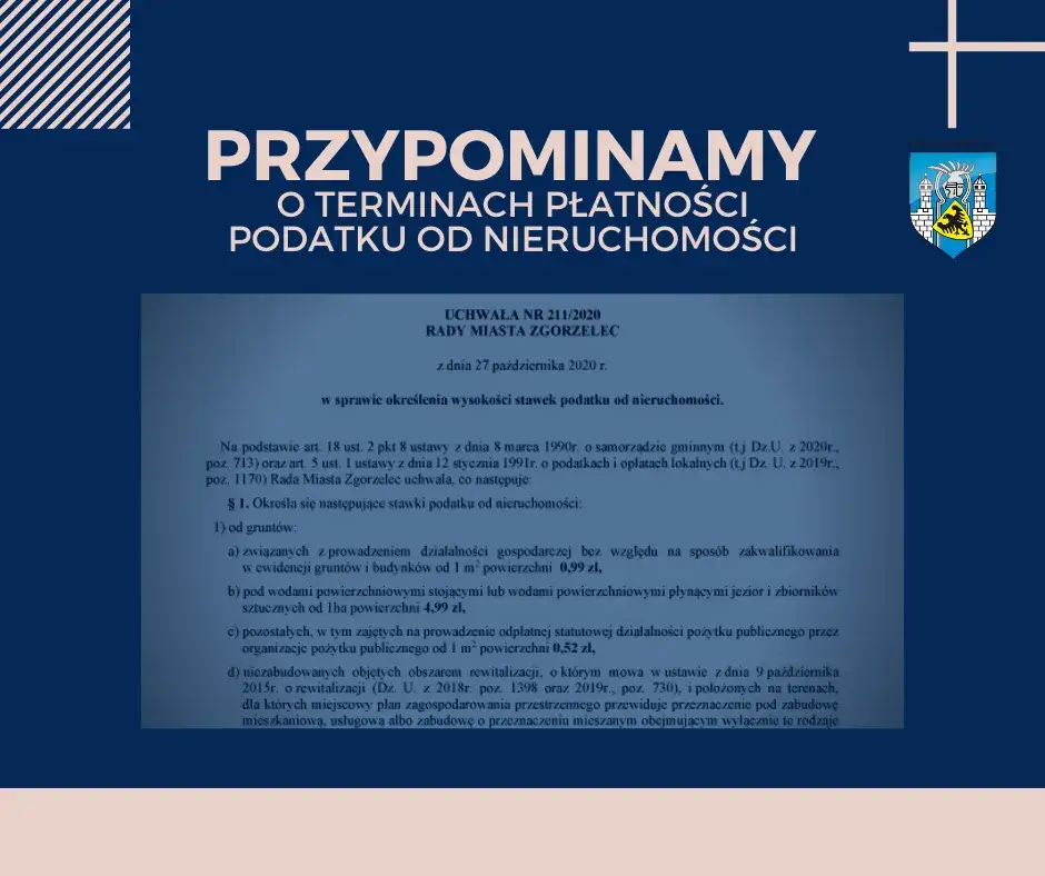 podatek od nieruchomości płatność jednorazowa