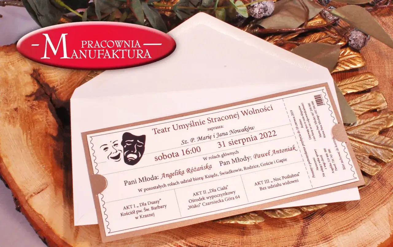 Zdjęcie Jak stworzyć zaproszenie do teatru, które zachwyci Twoich gości