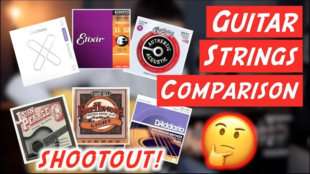 porównanie strun Elixir D'Addario Martin Ernie Ball