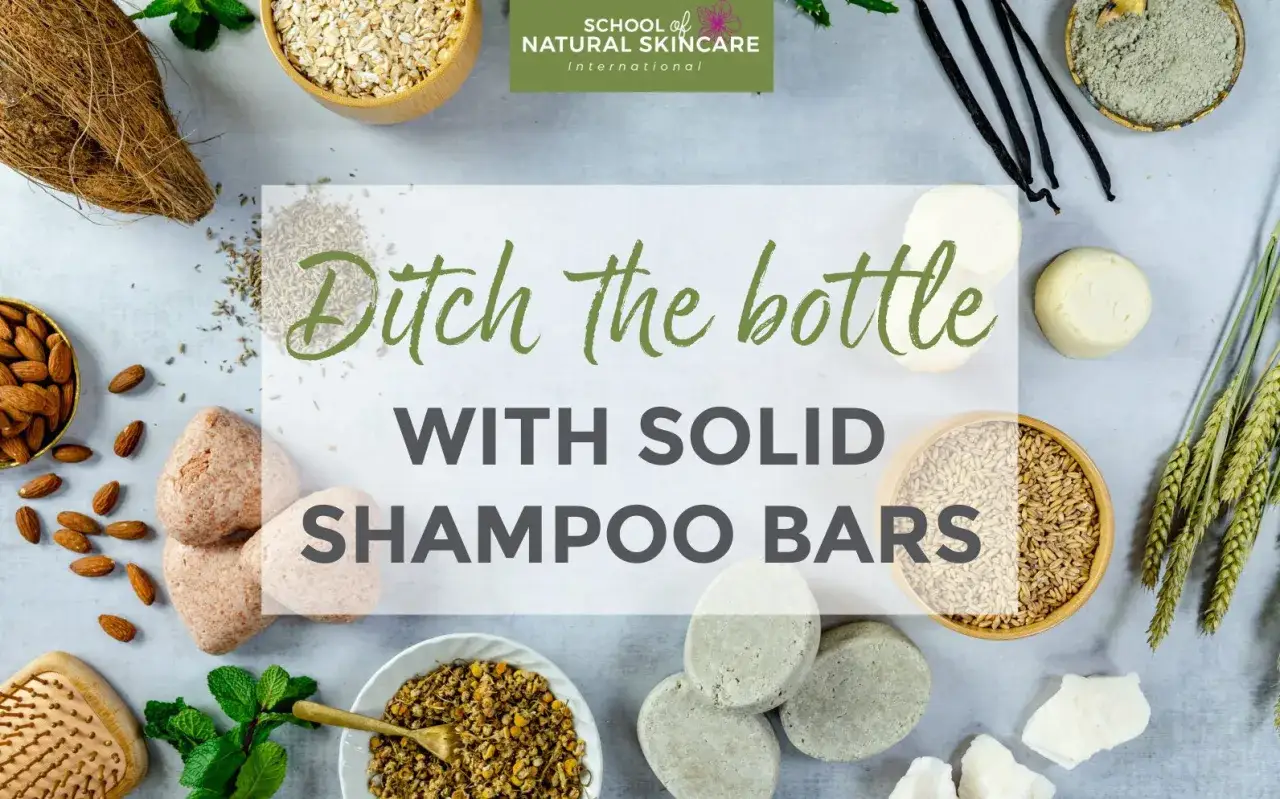 Scopri come si usa lo shampoo solido con questi ingredienti naturali. Dì addio alle bottiglie!