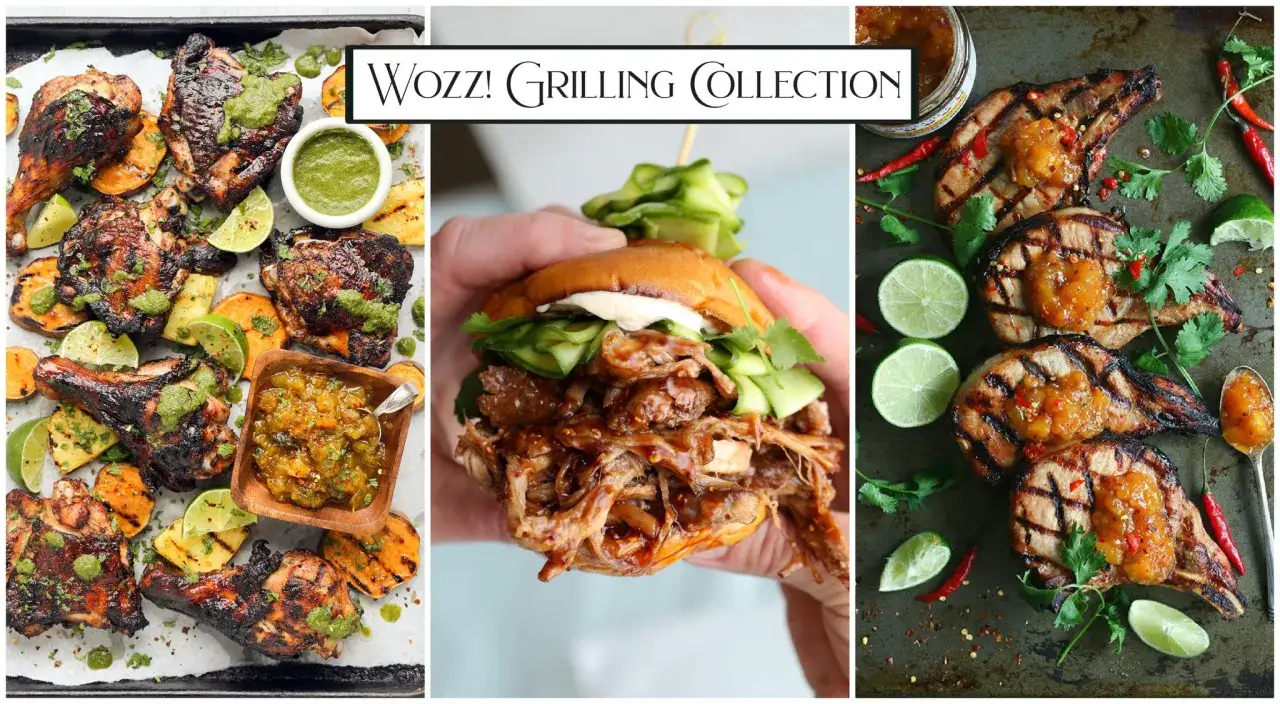 Grillad kyckling, pulled pork-burgare och fl&auml;skkotletter med smakrik s&aring;s till grillat. Perfekt f&ouml;r sommarens middagar!
