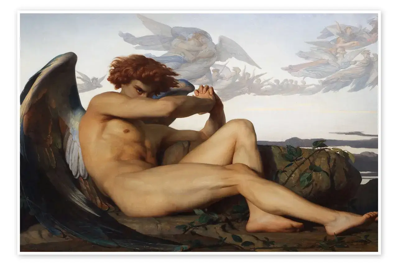 Alexandre Cabanel Der gefallene Engel Gem&auml;lde Detail