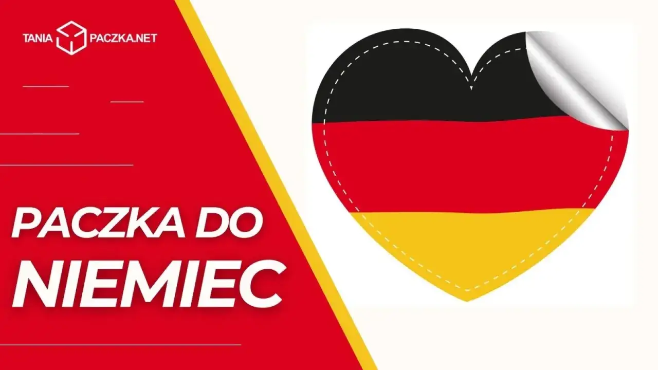 Chcesz wiedzieć, jak wysłać paczkę za granicę? Serce w barwach Niemiec i napis