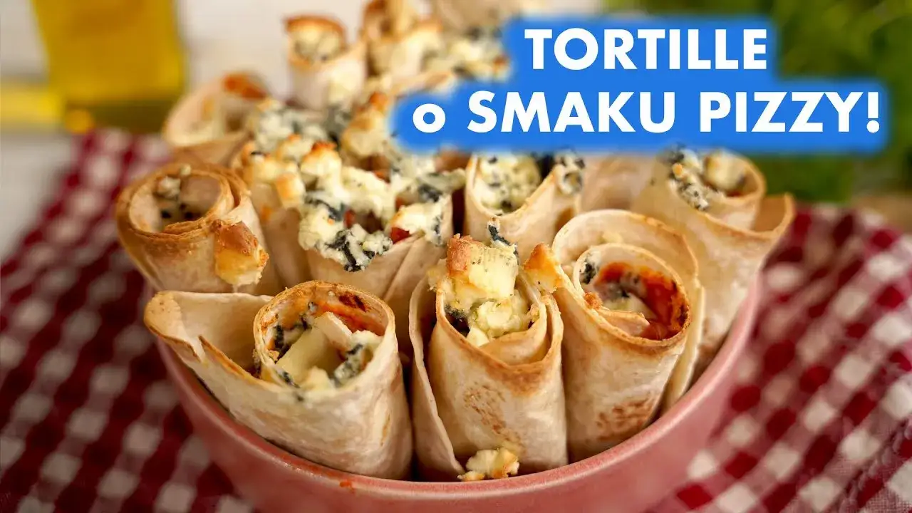 pizza na tortilli i roladki z tortilli