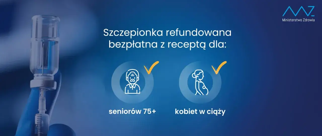 Szczepionka na grypę refundowana dla seniorów 75+ i kobiet w ciąży. Kto ma lek? Ministerstwo Zdrowia informuje.