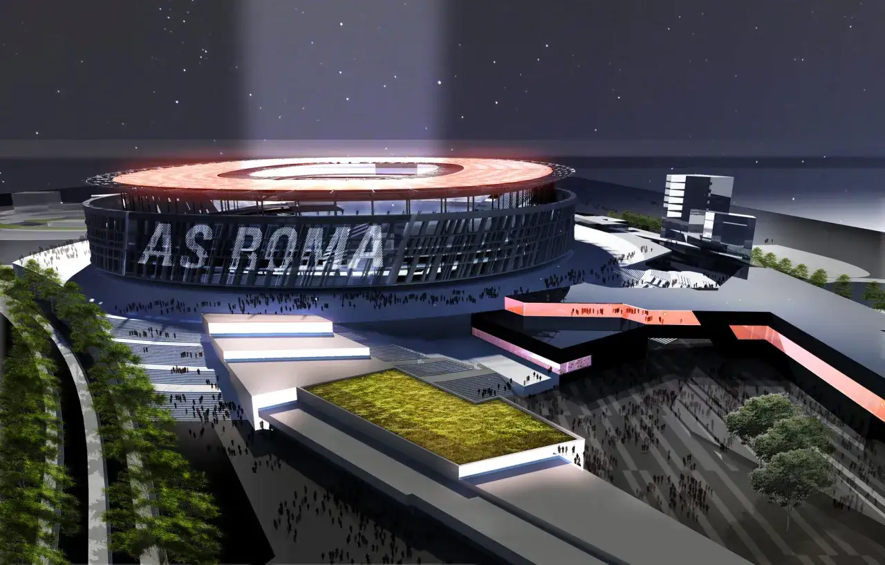 Estadio moderno con 