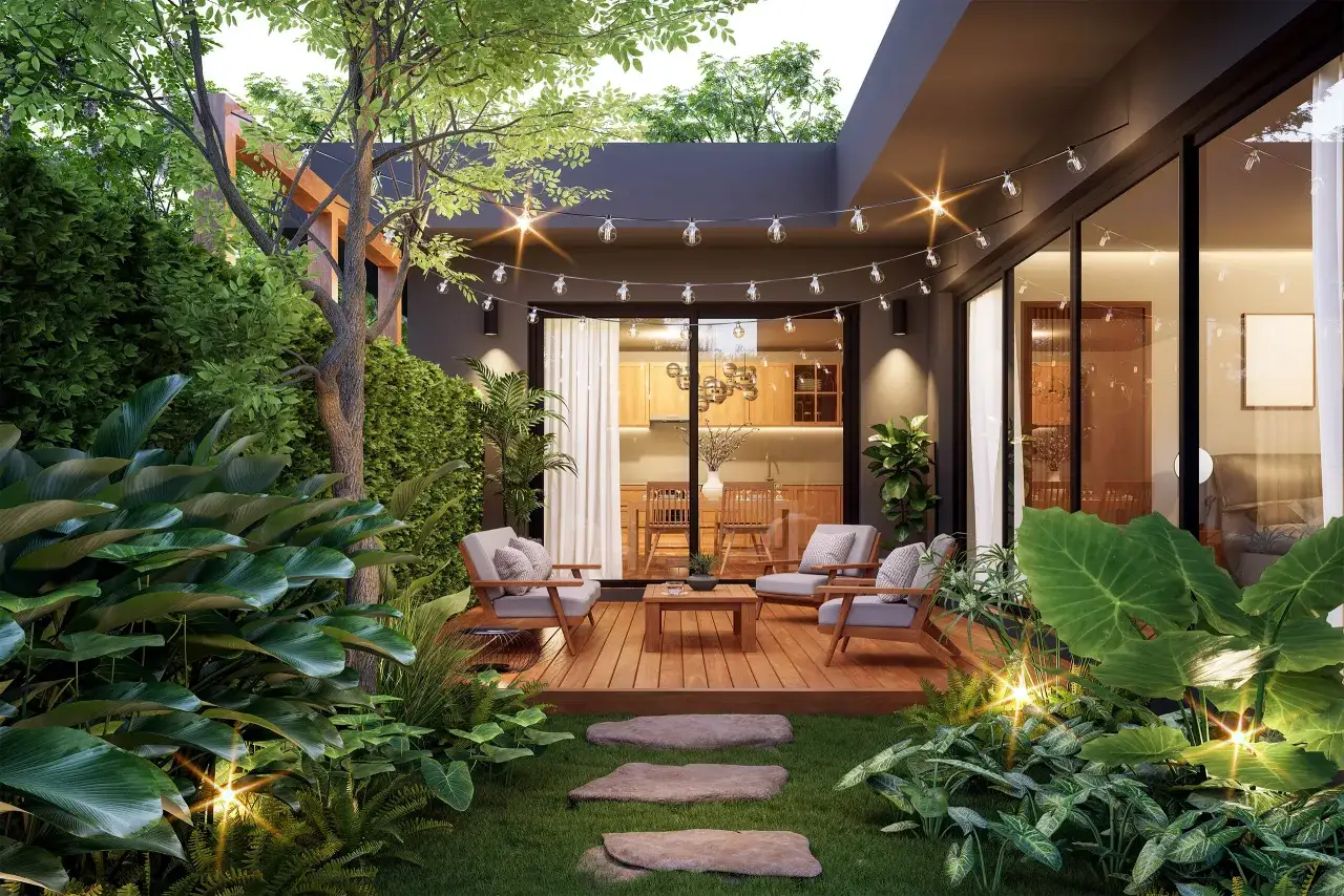Pergola tarasowa z ruchomym dachem
