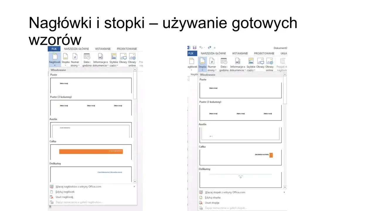 Jak napisać raport wzór: przegląd gotowych szablonów nagłówków i stopek w programie Word, ułatwiających tworzenie profesjonalnych dokumentów.