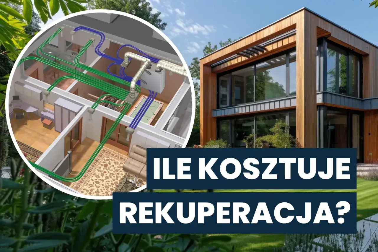 Nowoczesny dom i schemat rekuperacji. Dowiedz się, ile kosztuje rekuperacja i jakie są jej zalety.